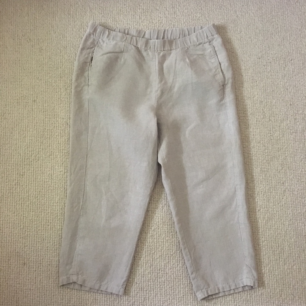 J. Jill Baggy Linen Capri